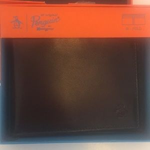 Original Penguin Brown Leather Wallet